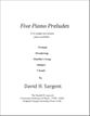 Five Piano Preludes piano sheet music cover